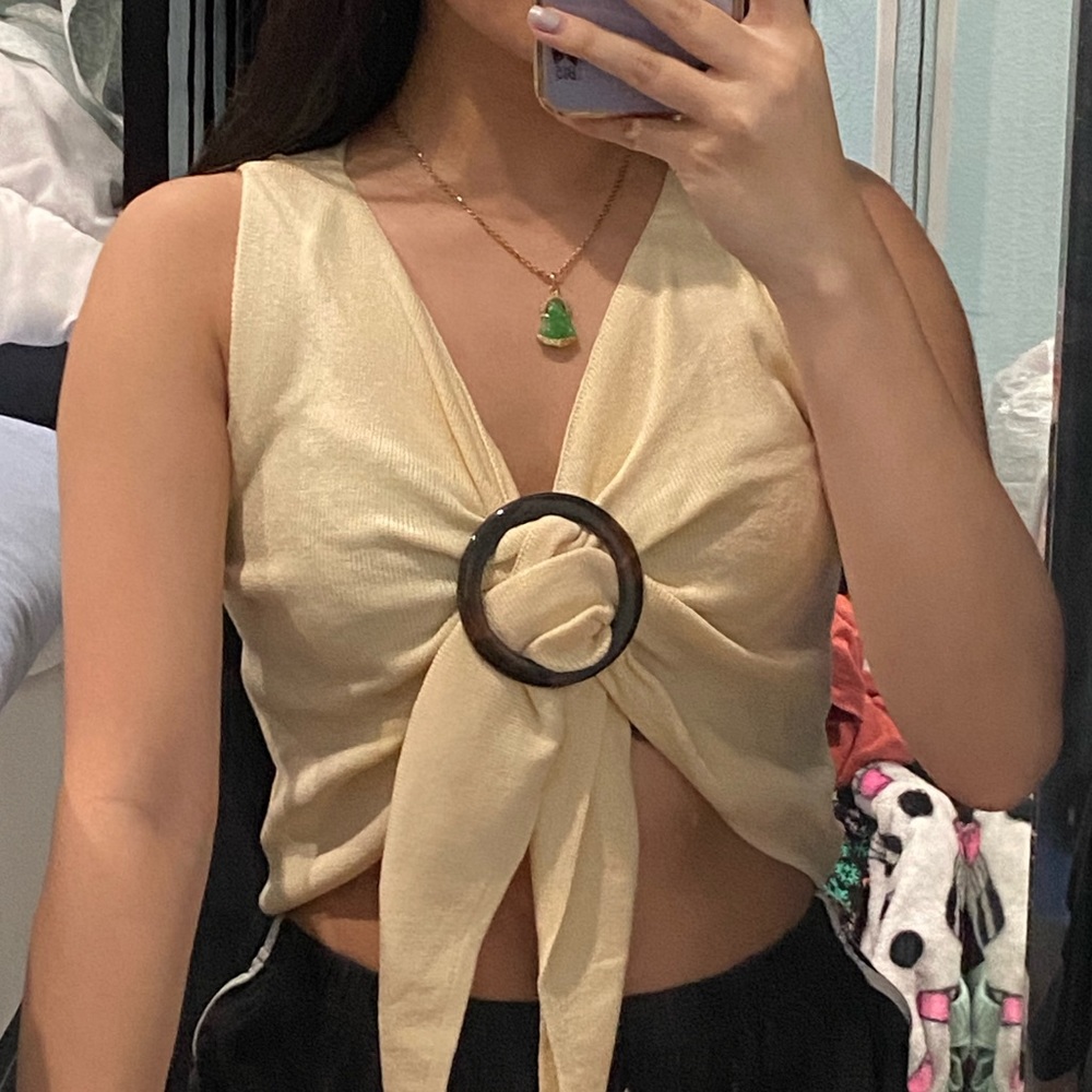 tie front top